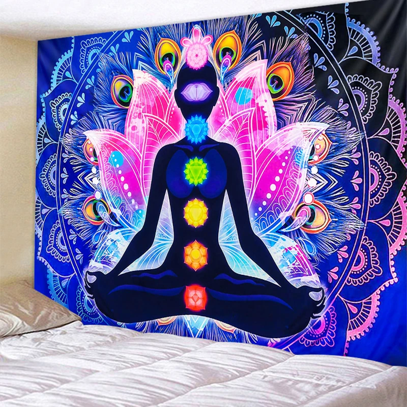 Tapiz Colgante De Mandala Indio Para Pared, Toalla De Playa Hippie