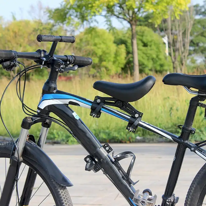 Bicycle Front Mounted Child Bike Seat With Handlebar Pedal Cycling