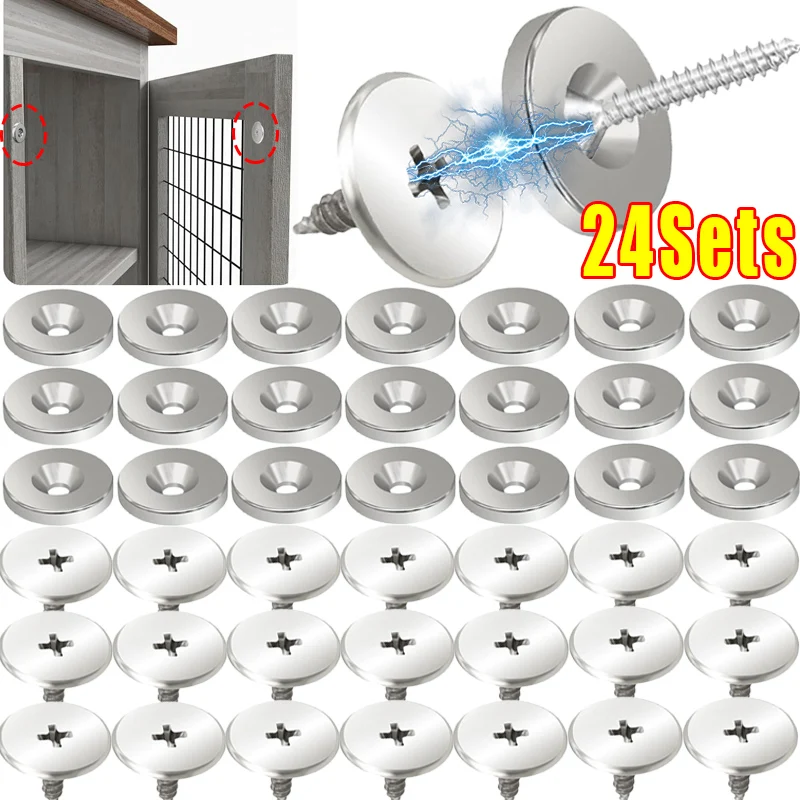 Strong Magnetic Cabinet Latches With Screws For Wardrobe Cupboard Door