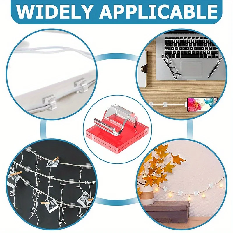 Cable Clamp Clips - Outdoor Cable Management & Storage Solutions (50/100 Pack)