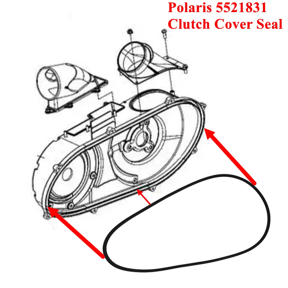 Clutch Cover Seal Gasket 5521831 For Polaris 500 570 ACE 570 Polaris ATV Quad RZR 570 Polaris UTV RZR 900 XP 1000 General 1000