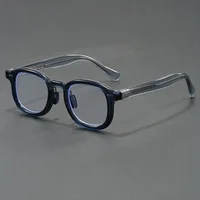 Lunettes en acétate japonais pour hommes, monture ovale rétro faite à la main, marque de styliste, à la mode, nouvelle collection 2025 4