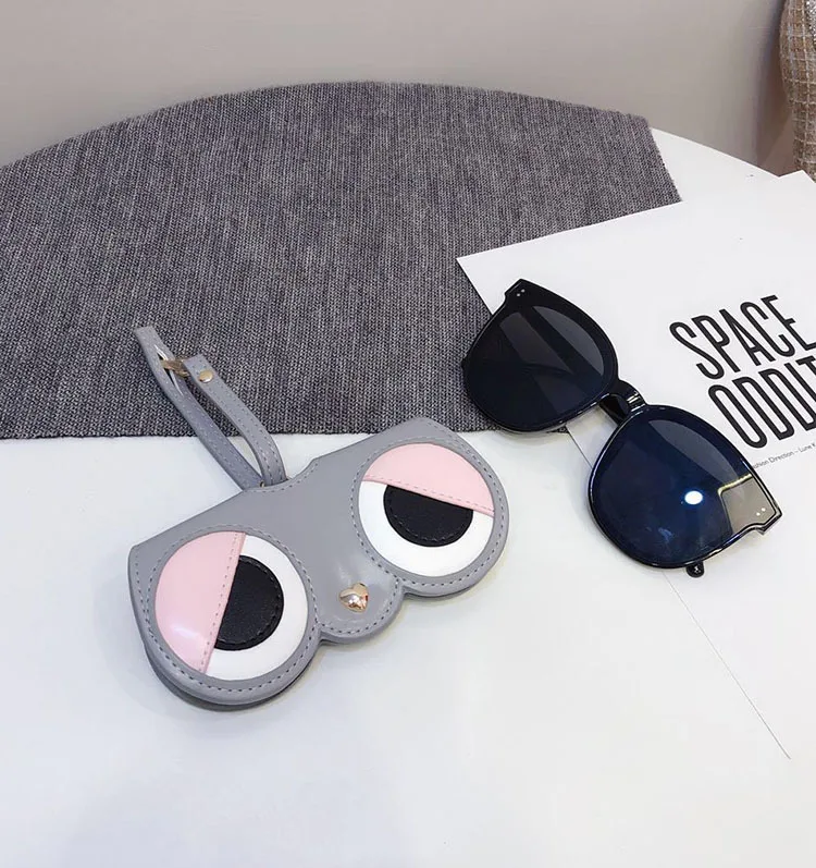 Charming Cartoon Cute Glasses Case - Portable Protective Sleeve for Sunglasses and Myopia Glasses