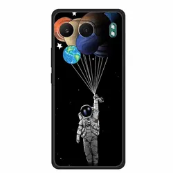 Astronaut Design Soft Silicone TPU Phone Case - Space-Themed Back Cover for CPH2663 (H11.CH.1)