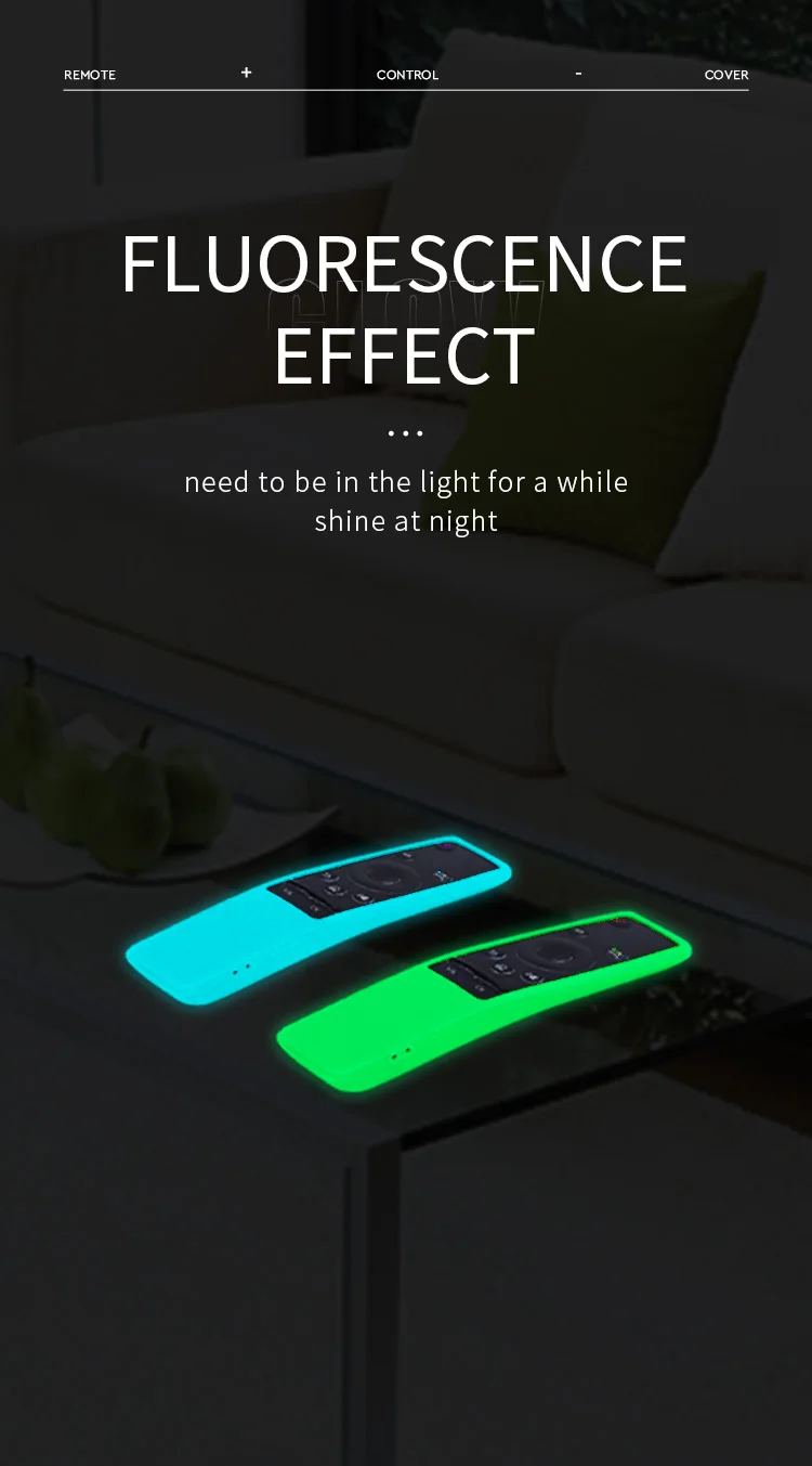 Remote cover luminous blue