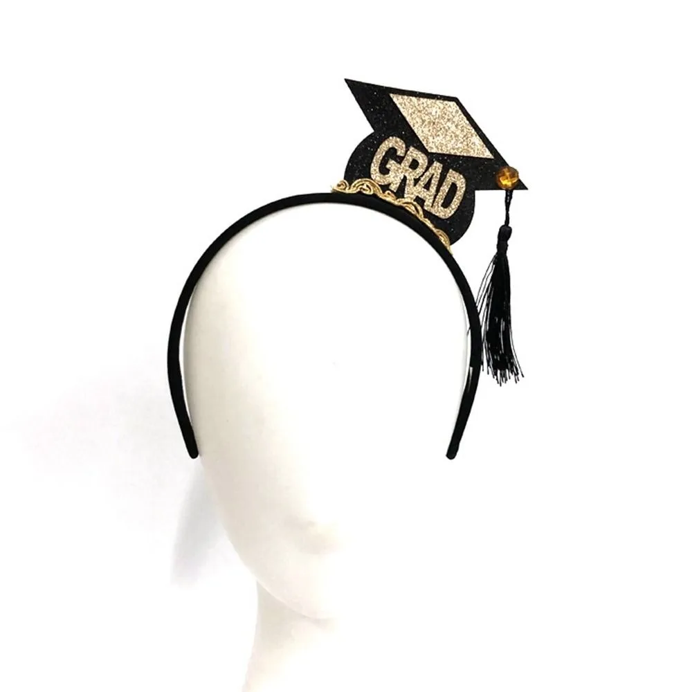 

Hair Hoop Tassel Hat Graduation Ceremony Supplies Graduation Headband Bachelor Hat Graduation Headwear Mini Doctor Hat