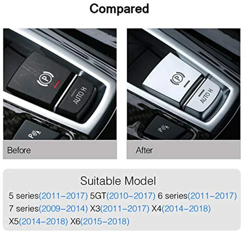 Electronic Parking Hand Brake P Button Decoration Cover for BMW F10 F07 F01 X3 F25 X4 F26 F11 F06 X5 F15 X6 F16 Car Accessories