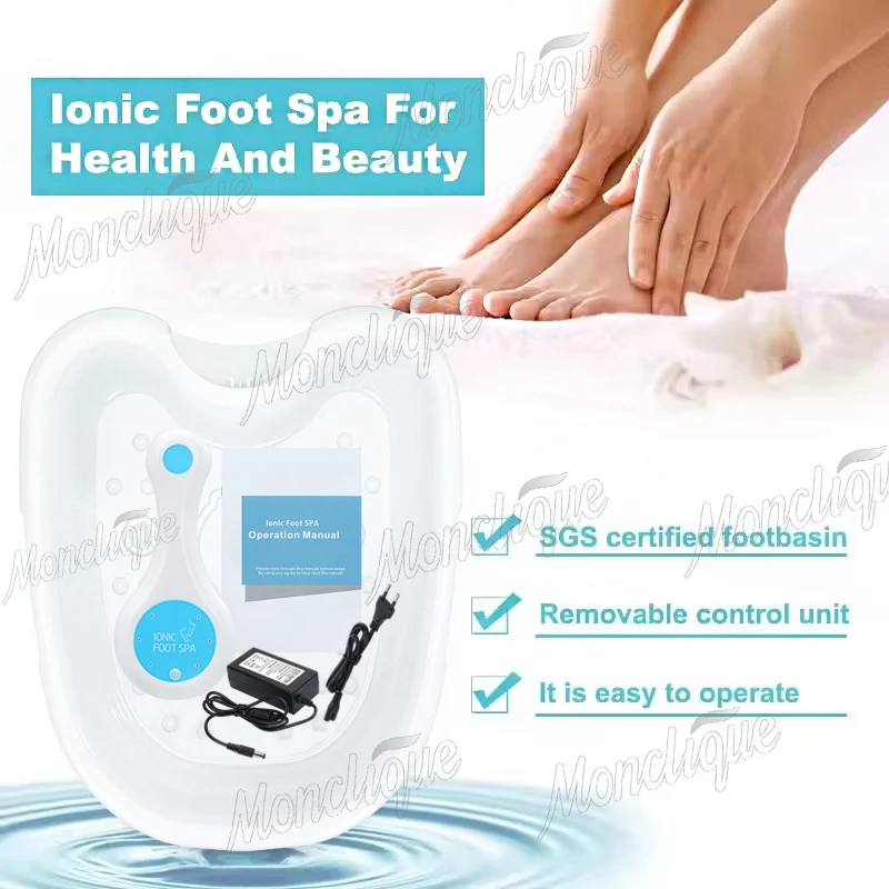 New Ion Electric Foot Spa Massager Machine with Vibration Detox Footbath Machine Spa Promote Good Health And Full For Vitality
