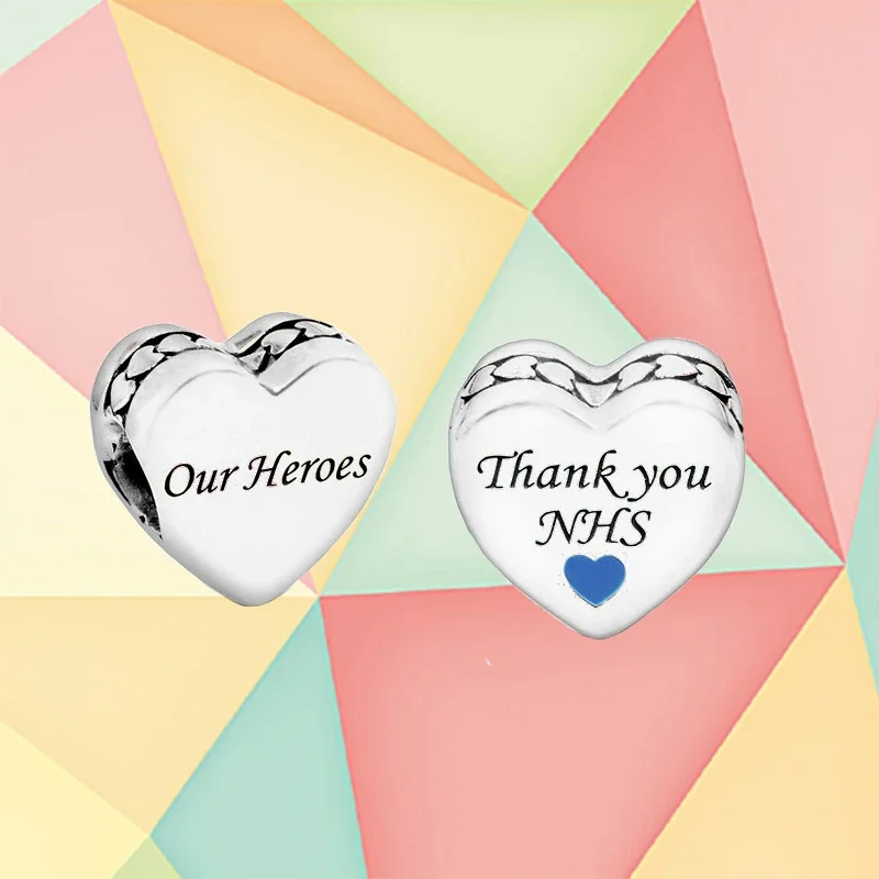 

Kakany New High-quality 100% 925 Sterling Silver Heart-shaped Hero Charm Charm, Suitable For Original Diy Bracelet Jewelry