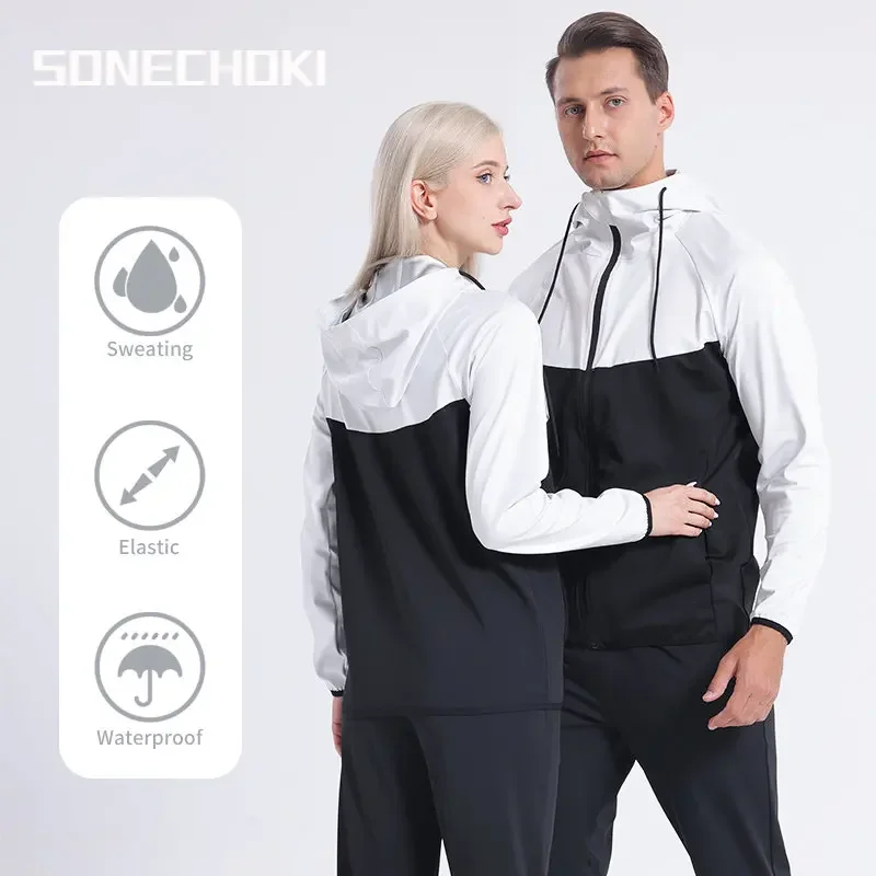 Новинка, мужские костюмы для сауны, комплект одежды для тренажерного зала, для женщин, для потери веса, для бега, фитнеса, бодибилдинга, потливая спортивная одежда, тренировочный костюм