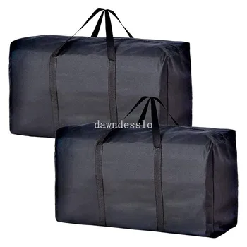 Borse per bagagli in movimento impermeabili extra large Borsa per la spesa per lavanderia Borsa da viaggio pieghevole per bagagli Organizzatore trapuntato di grande capacità 1