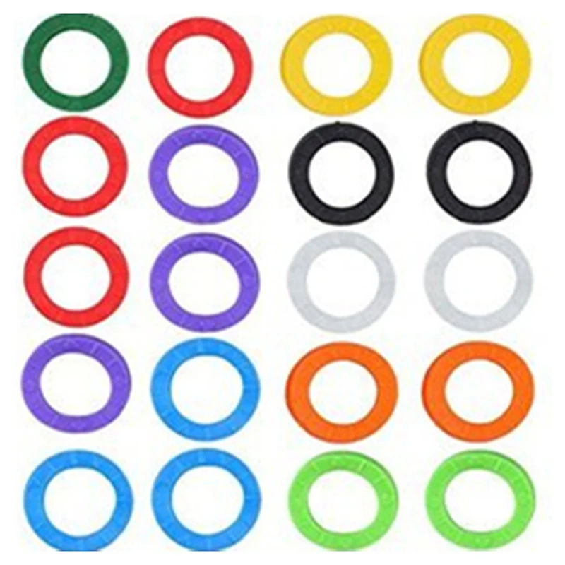 Key Organizer 1/10/20/30pcs Bright Colors Hollow Silicone