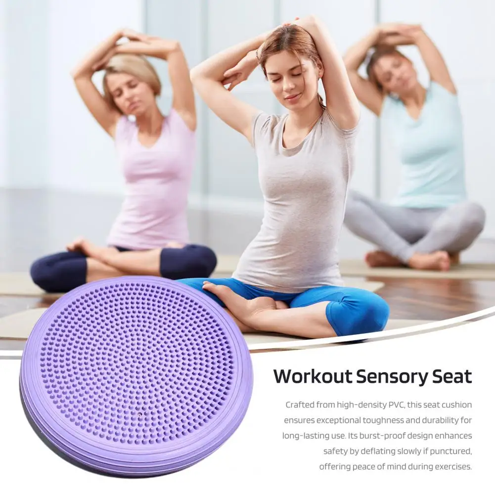 FX Large Size PVC yoga balance cushion Yoga Massage Cushion Mat Balancing 34cm Wheel Cushiest Pad Riot Thickening Yoga Balancing Balance