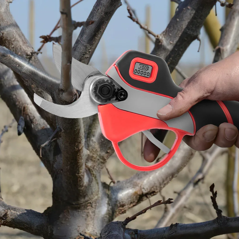 ONEVAN 30mm Brushless Electric Pruning Shear 4 Gears Cordless Rechargeable Tree Branches Pruning Tool For Makita 18V Battery 6