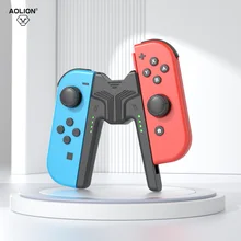 Aolion Portable Charging Grip Bracket For Nintendo Switch/OLED Joycon Controller Charging Dock For Nintendo Switch Accessories