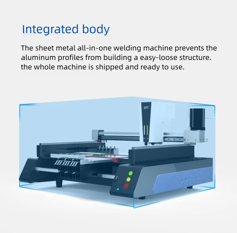 JH 220V/110V Desktop SMT Machine: High-Speed Fully Automatic Triple Vision Camer