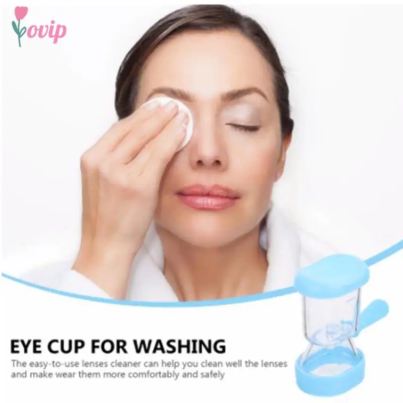 1pcSiliconeEyeWashCupReusableEyeCleaningToolSoftEyeCleaner