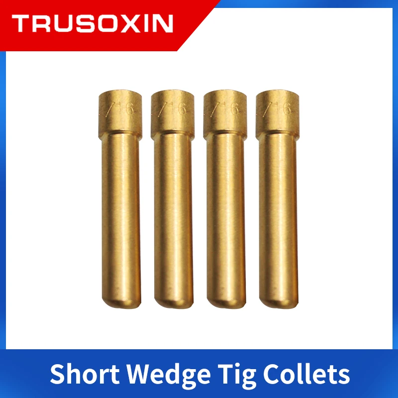 

10PCS Wedge Tig Tungsten Electrode Collet 1.0MM 1.6MM 2.4MM 3.2MM Length Argon Welding Consumable For WP17/18/26 Torch