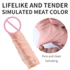 Realistic Male Delay Thickening Silicone Condom Reusable Condom Male Extender Dildo Enhancer Enlargement Condom Penis Sex Toy 1