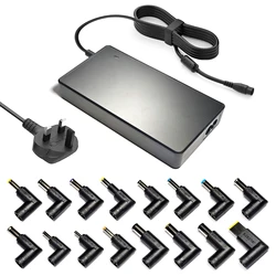 Universal 90W/65W Laptop Charger Adapter Power Supply Cord (90W 16T UK Cord)