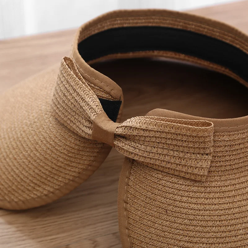 Sommer Hüte Für Frauen Sonnenhut Leere Top Faltbare Tragbare Outdoor Sonnenschirm Strand Zubehör Sonnenschutz Sonnenhut Weibliche Casual – Detail 13
