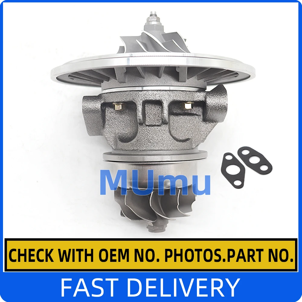 T3 T4 Universal Turbo Cartridge Core CHRA 0.63AR V Band Flange Oil Cold 420HP 1.5L-2.5L for Stage III Wastegate