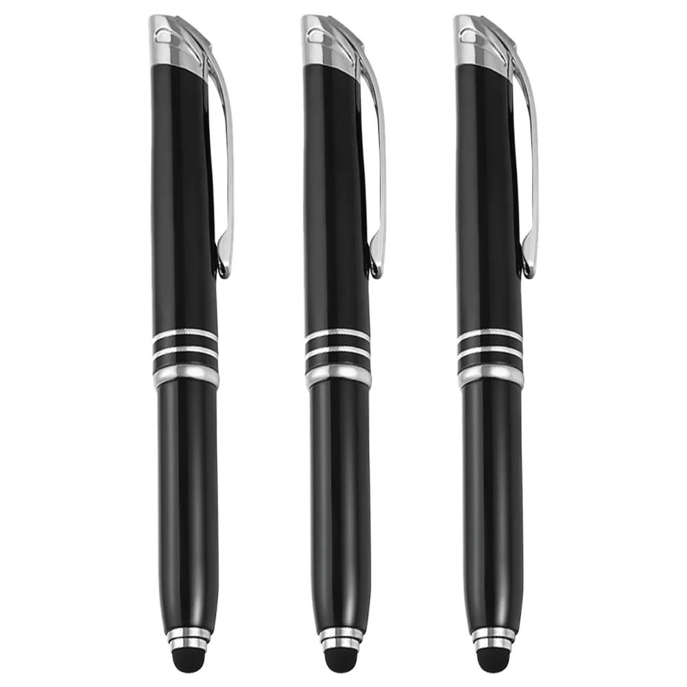 3 Pcs Ballpoint Pen Lighted Tip Pens Student Accessory LED Glowing Writing Portable with Household Signature