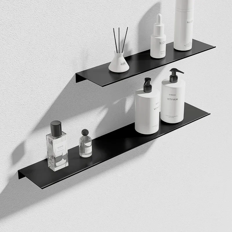 Bathroom Shelf Organizer Wall Mount Shower Shampoo Soap Cosmetic Shelves Kitchen Storage Rack Holder Bathroom Accessories
