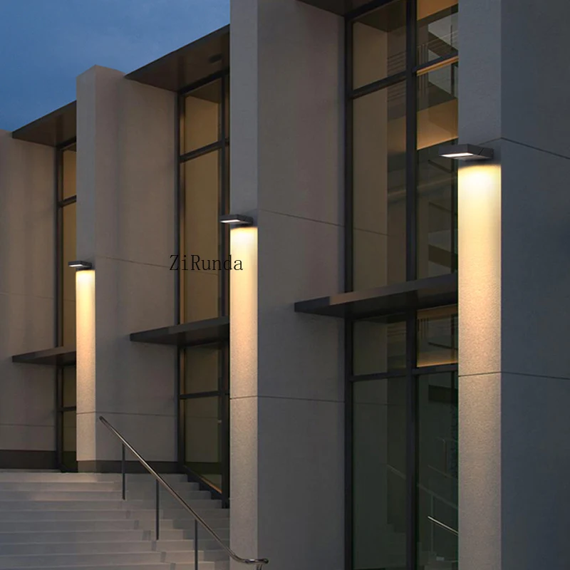 Outdoor waterproof rotatable wall lamp villa courtyard wall washer Nordic modern simplicity