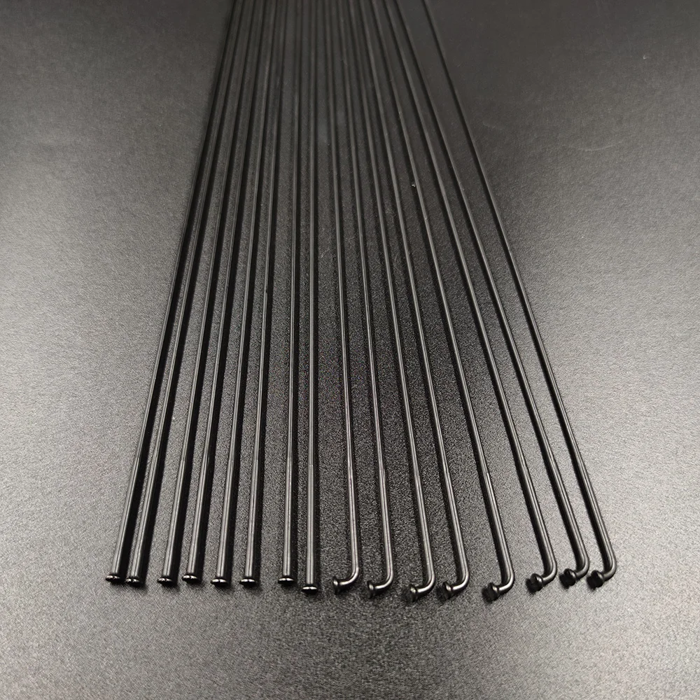 Super Light TB2015 Triple Butted 12Pcs/lot Bicycle Spokes 14G Gauge 2.0 J-Bend Straight Pull MTB Road Stainless SteelBike Raidos