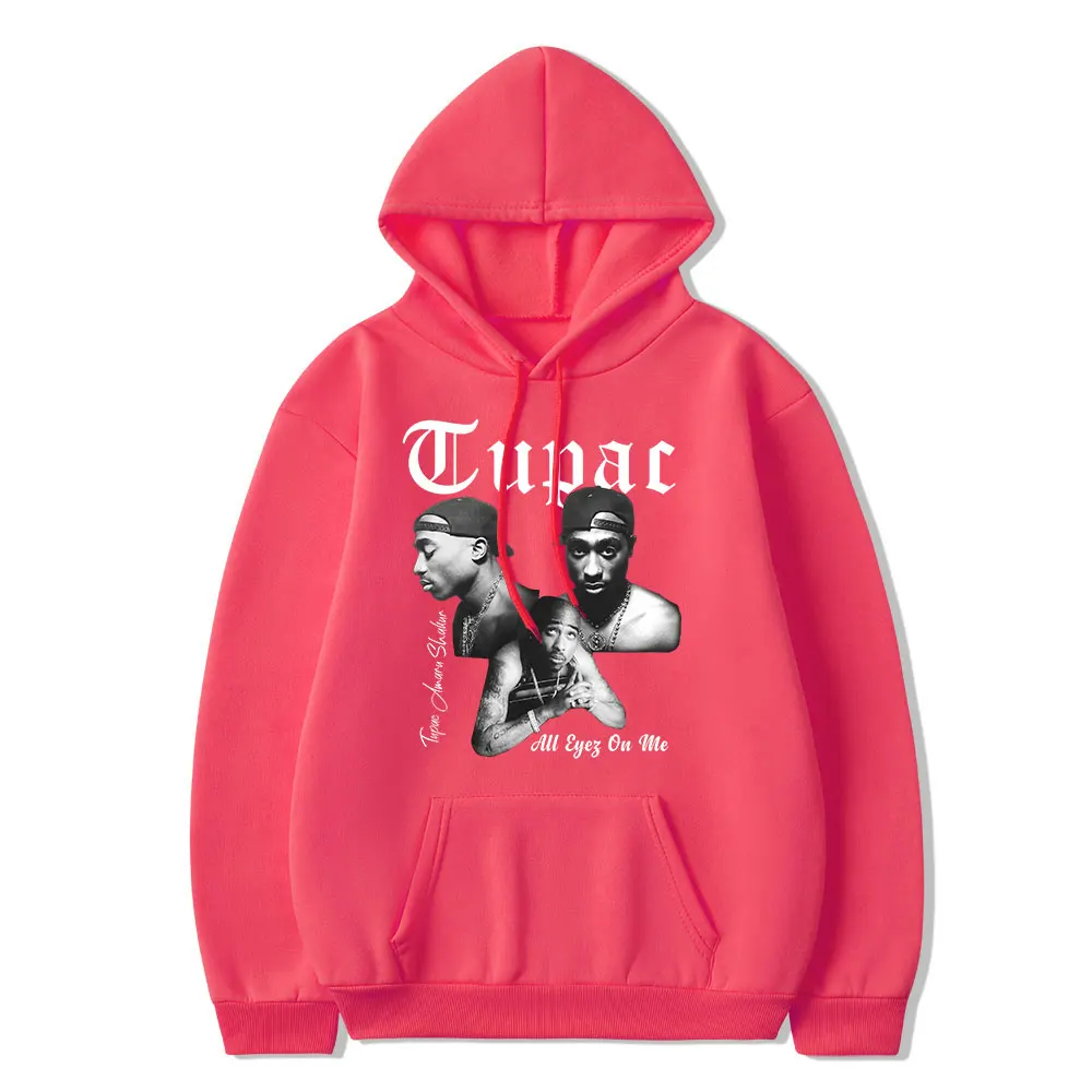 Sudadera con capucha de rapero 2pac Tupac Shakur 96 para hombres y mujeres,  Sudadera con capucha informal de gran tamaño, Sudadera con capucha de Hip  Hop y2k, ropa Unisex xuanjing unisex