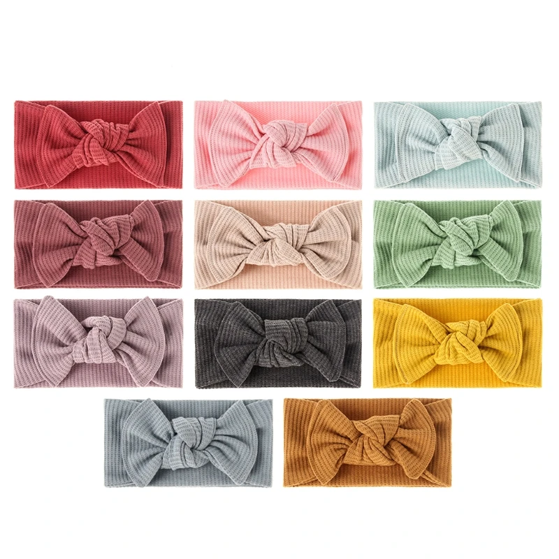 

Baby Bowknot Headband Bow Turban Elastic Hair Band for Head Wrap for Chil