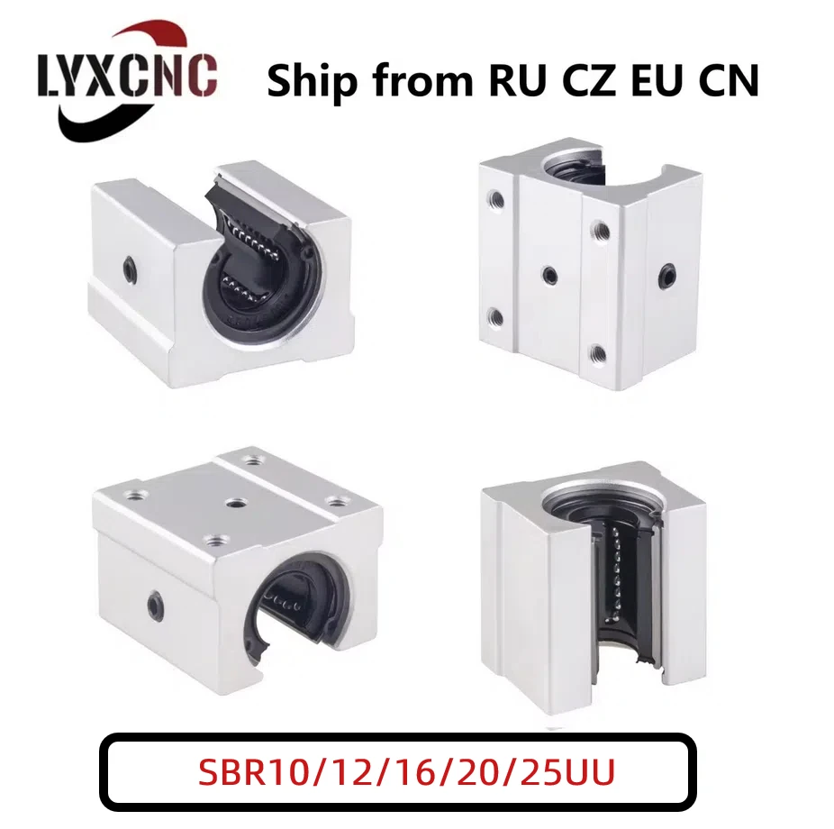 Cuscinetti Lineari SBR20UU - 4 Pezzi, Per Guide Movimento CNC E Fai-da-te - Foto 7