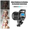 Andoer 100W Studio LED Video Light 5600K Dimmable Bowens Mount Continuous Light with Remote Control for Video Live Streaming 4