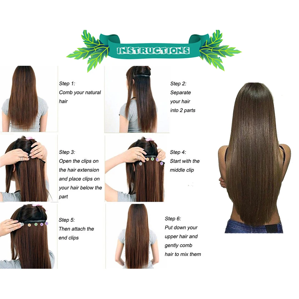 One Piece Clip In Human Hair Extensions With 5 Clips Deep Wave Brazilian 100% Remy Hair Clip Total One Piece/Set 100g