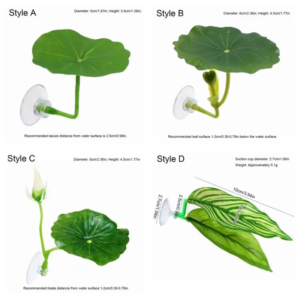 Plastic Betta Fish Rest Leaf Simulated Lotus Leaves/Artificial Leaf Rest/Hiding/Spawning Betta Fish Play Relax Hide Leaf