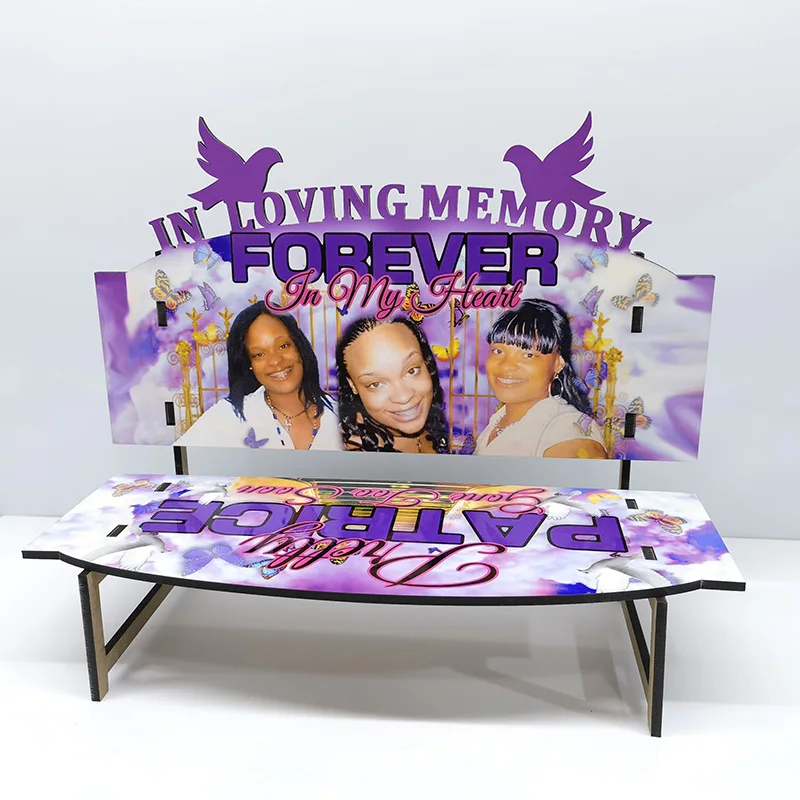 free-shipping-10-sets-lot-4-7-inch-mdf-in-loving-memory-sublimation-blanks-memorial-benches-for-home-decoration