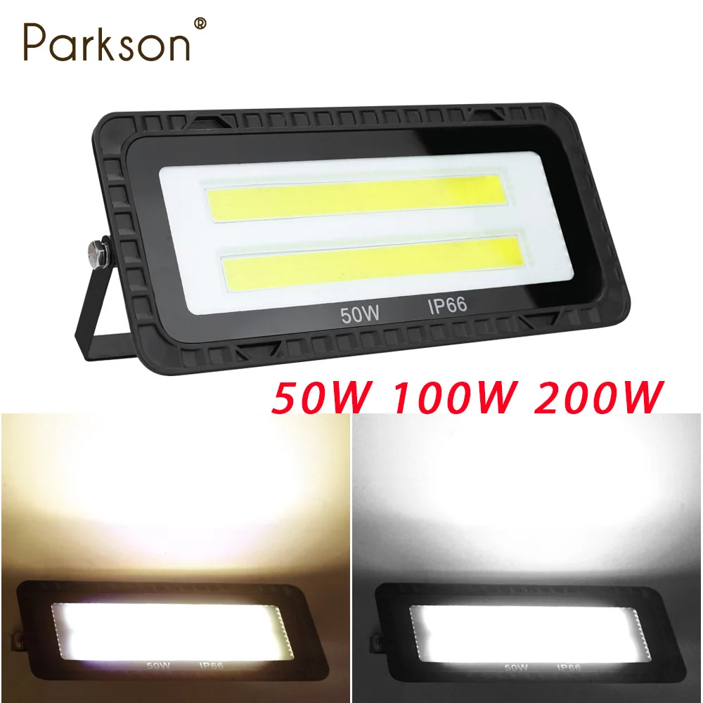 LED Flood Light 50W 100W 200W AC 220V IP66 Waterproof led flood light Lamp Garden Outdoor Lighting Projector Landscape Spotlight Wall FloodLight