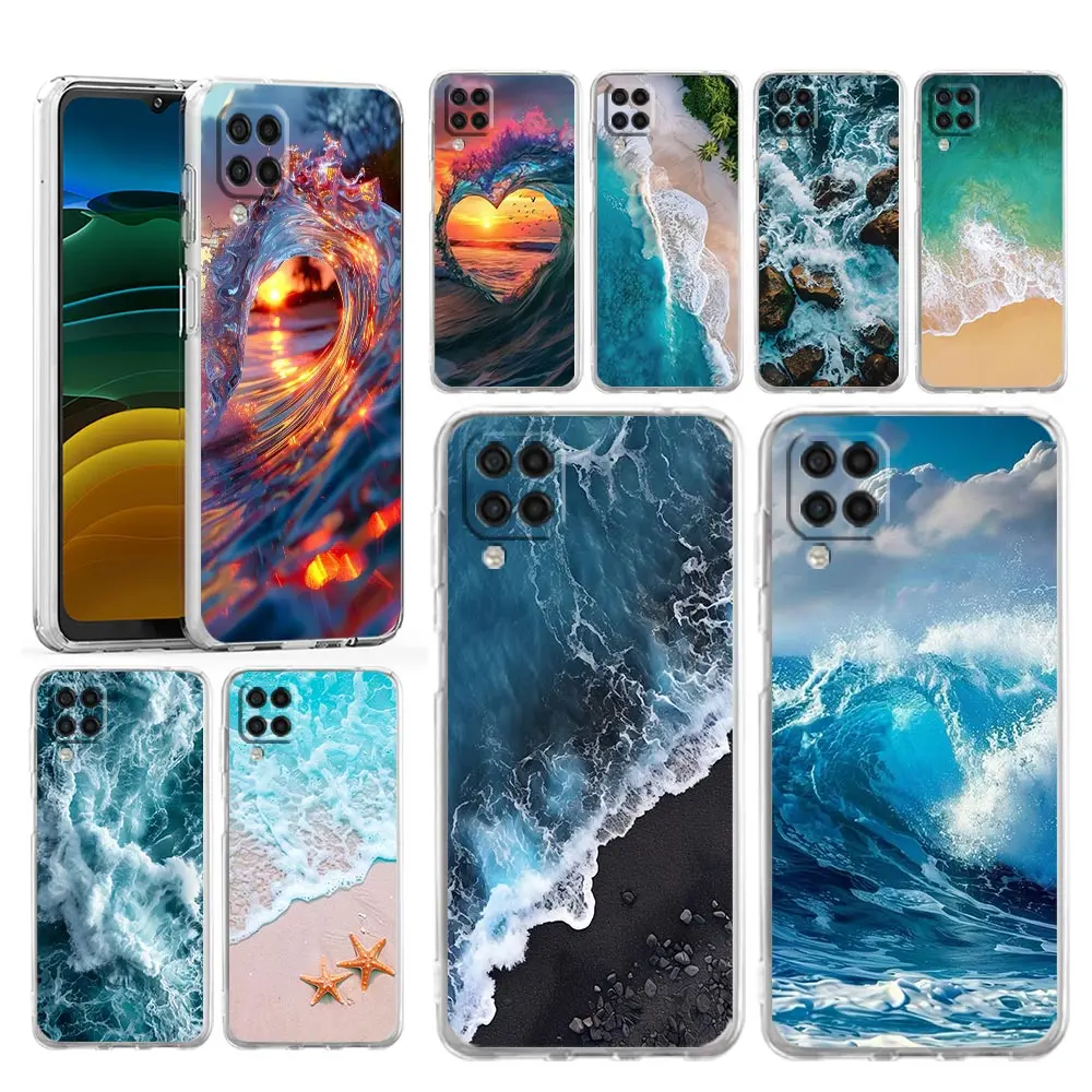 Blue Sea Ocean Waves Phone Case Cover