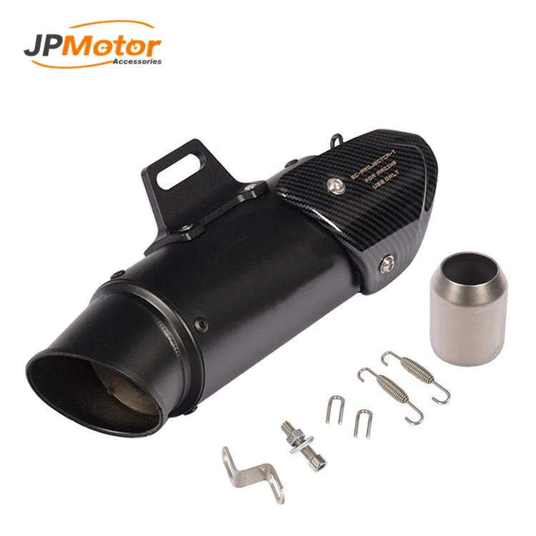 JPMotor 오토바이 슬립 온 배기 파이프, 오토바이 배기 시스템 머플러, 61mm