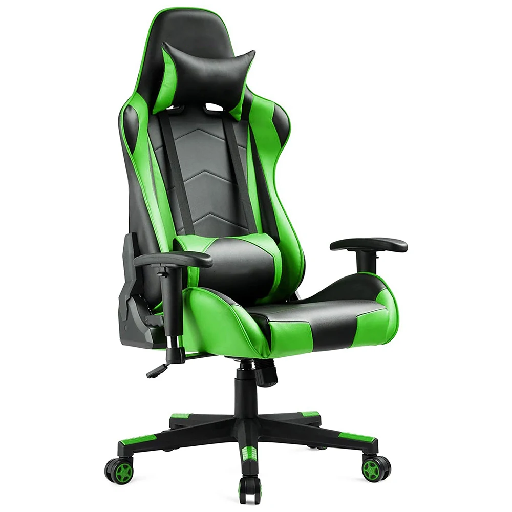 Hot selling good quality pu leather contrasting color premium gaming gamer chair racing green gaming chair hot selling good quality surgical gel pad patient lateral decubitus positioning system for arthroplasty