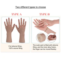 Dokier Realistic Silicone Material Female Hands Model Lifelike Silicone Female Hand Foot Mannequin for Hand Art Jewelry Display 2