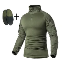 Outdoor Tactical Sets Milita Uniform Camo Suits Hunting Shirts Cargo Pants +Pads Airsoft Paintball Training Hunting Clothes New 2