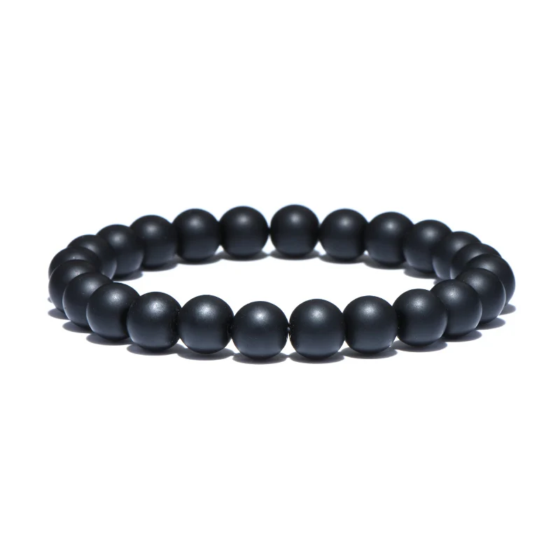 Tiger Eyes Obsidian Stone Beaded Meditation Bracelet for Men
