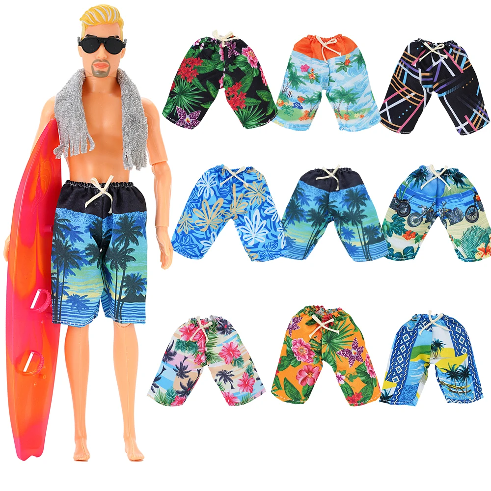 Fashion Swimsuit  Motorboat Cool Aquatics Toys Summer Beach Funny Ship Sports Accessories For Barbie Boyfriend Ken Doll Pants JJ