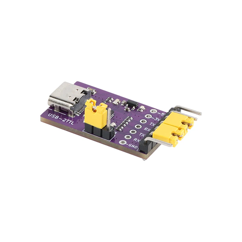 5pcs/1pc USB 2 채널 방식 TTL 직렬 포트 모듈 Type-C 50bps-3Mbps 고속 CH342 칩 통신 변환 모듈