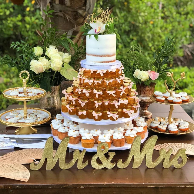 12 Mini Supporti Per Torta Trasparenti - Alzate Per Dolci, Caramelle, Bomboniere Per Matrimoni, Compleanni, Baby Shower - Foto 8