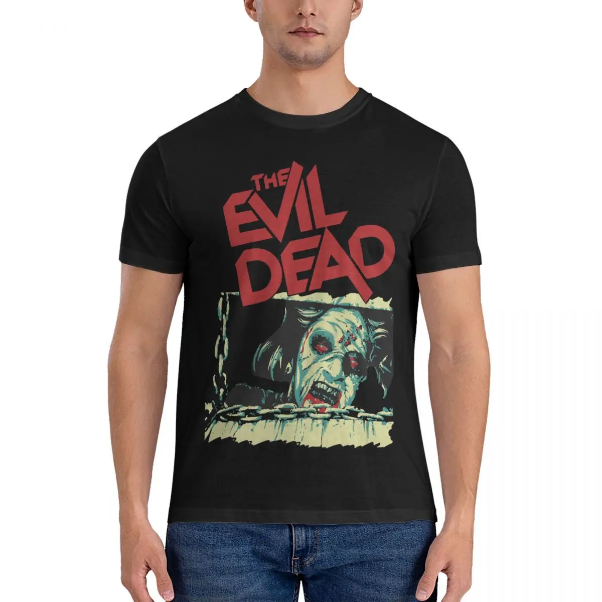 

Мужская футболка из 100% хлопка, с коротким рукавом и круглым вырезом