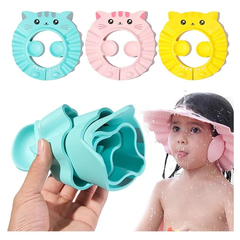 Kids Bath Hat Shampoo Shower Hat Eva Form Baby Bathing Caps Wholesale