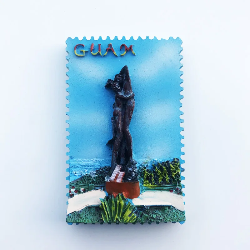 

Fridge Magnet Guam Craft Creative Cultural Landscape Decoration Message Stickers Tourism Souvenir
